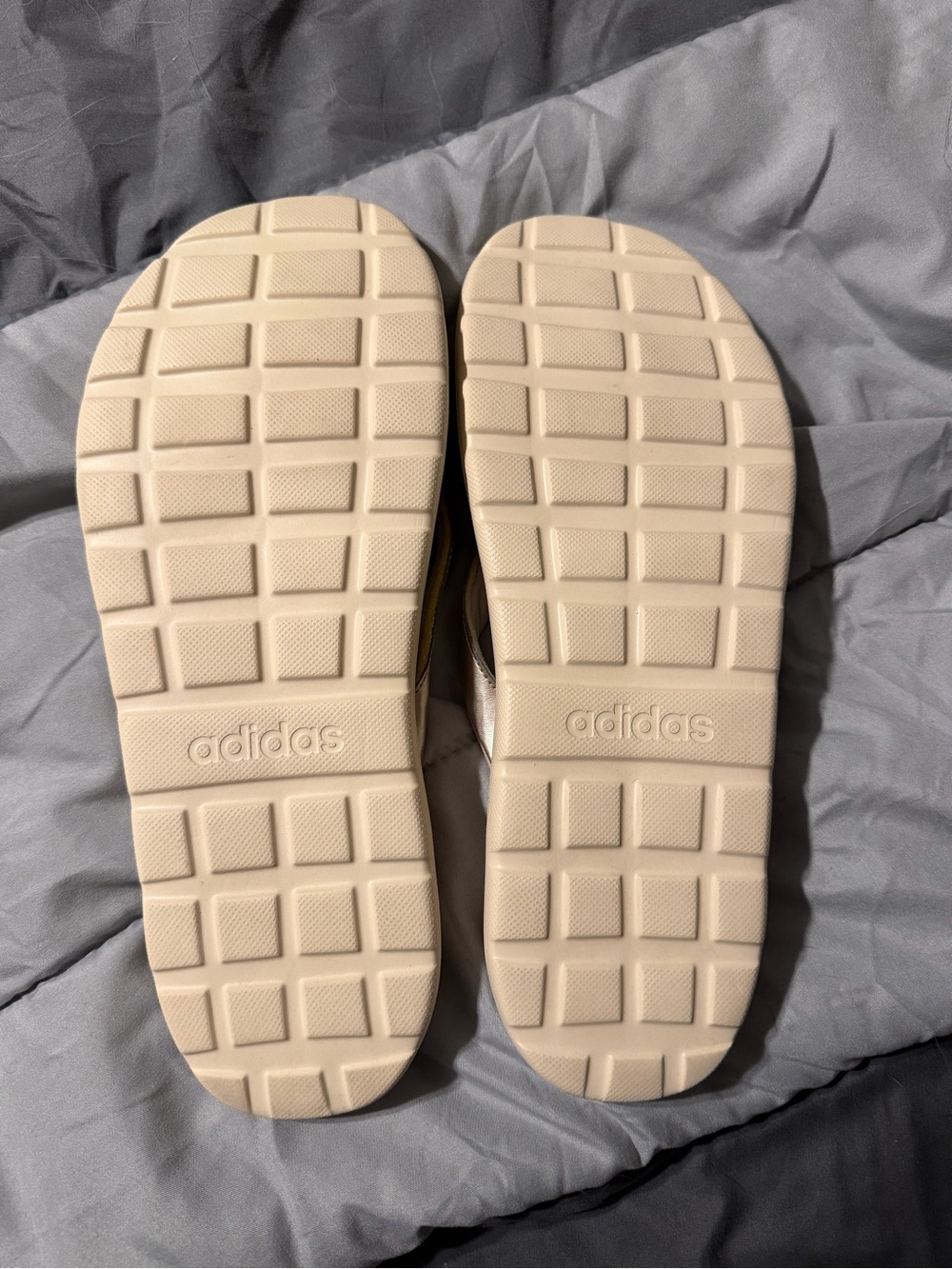 adidas Women’s Beige Tan Flip Flop Sandals - Picture 2 of 3